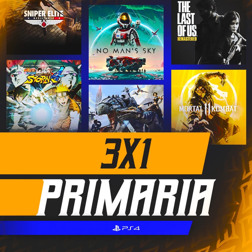 3X1 PS4 - CUENTAS PRIMARIAS PS4